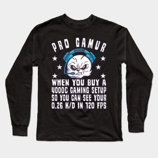 Gamer Gaming Progamer Setup Game Gambling FPS Long Sleeve T-Shirt